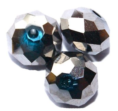 CC1297 6x8mm Faceted Full Argentum Rondelle