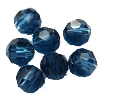 CCR411 4mm Montana Sapphire Cut Crystal Round