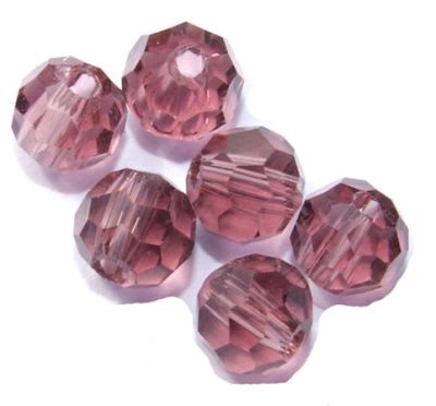 CCR412 4mm Purple Cut Crystal Round