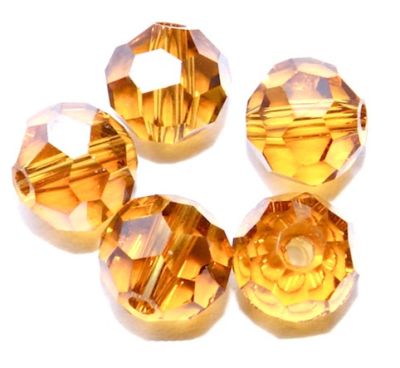 CCR604 6mm Topaz Cut Crystal Round