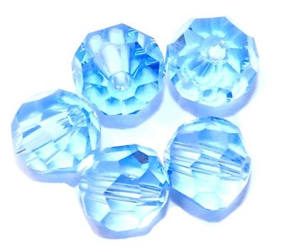 CCR610 6mm Blue Cut Crystal Round