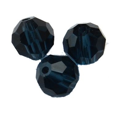 CCR811 8mm Montana Sapphire Cut Crystal Round