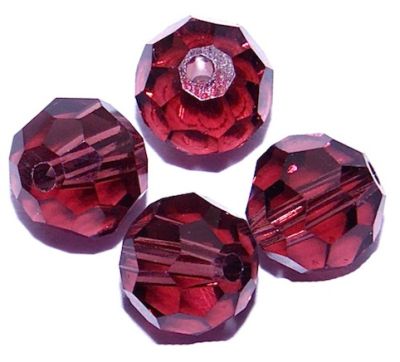 CCR812 8mm Purple Cut Crystal Round