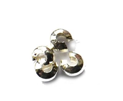 FN307 Silver 3mm Crimp Cover