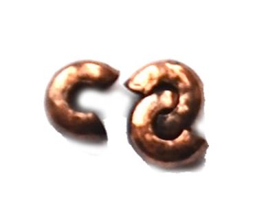 FN307 Antique Copper 3mm Crimp Cover