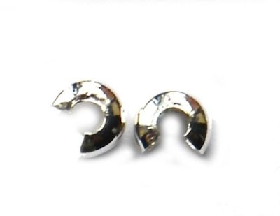 FN308 Silver 4mm Crimp Cover