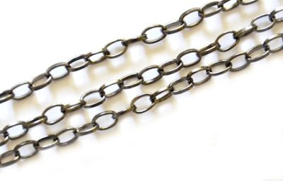 FN136 Black Medium Trace Chain