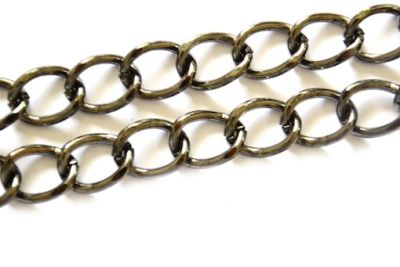 FN137 Black Large Curb Chain