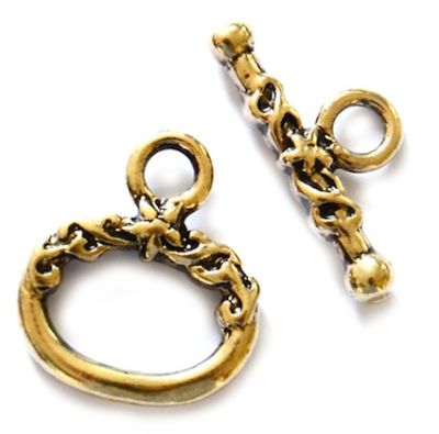 MB320 Gold Oval Toggle Fastener