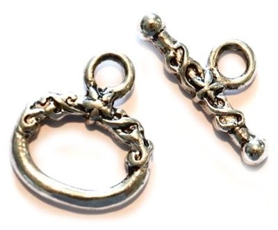 MB320 Silver Oval Toggle Fastener