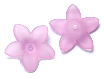 PB107 17mm Mauve Flower