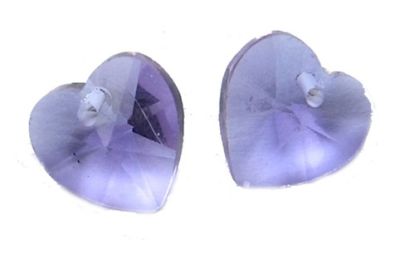 CC0992 10mm Light Tanzanite Crystal Heart