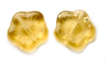 GL0658 8mm Pale Topaz 5 Petal Flower