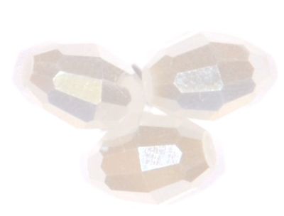 CC1131 8x6mm White Pearl Lustre Faceted Oval