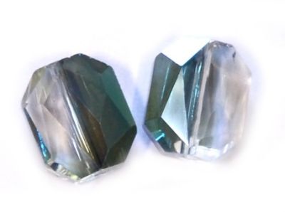 CC1044 10x12mm Scarab Blue Cut Crystal Rectangle