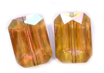 CC1053 18x13mm Colorado Topaz AB Cut Crystal Rectangle