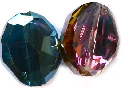 CC1062 20x16mm Tequila Sunrise Cut Crystal AB Oval