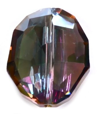 CC1076 25x20mm Tequila Sunrise Crystal Oval