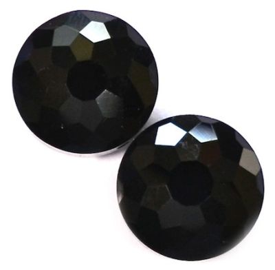 CC1087 14mm Jet Cut Crystal Cushioned Disc