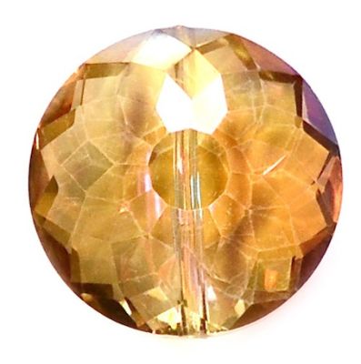 CC1097 18mm Colorado Topaz AB Cut Crystal Cushioned Disc
