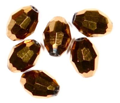 CC1155 6x4mm Full Aurum AB Faceted Oval