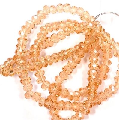 CC1175 3x1.5mm Lt Colorado Topaz Cut Crystal Rondelles