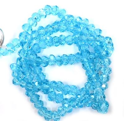 CC1179 3x1.5mm Turquoise Cut Crystal Rondelles