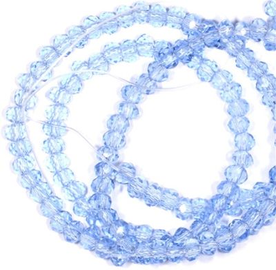 CC1180 3x1.5mm Blue Cut Crystal Rondelles