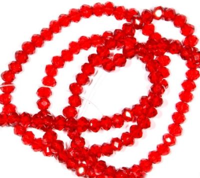 CC1187 3x1.5mm Dark Siam AB Cut Crystal Rondelles