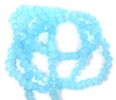 CC1198 3x1.5mm Turquoise Pearl Lustre Cut Crystal Rondelles