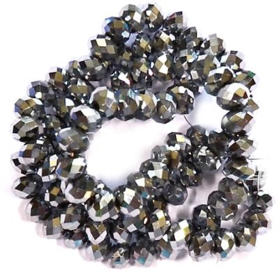 CC1224 4x2mm Full Argentum Cut Crystal Rondelle