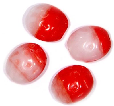 GLX3390 10x8mm Red Mottle Oval