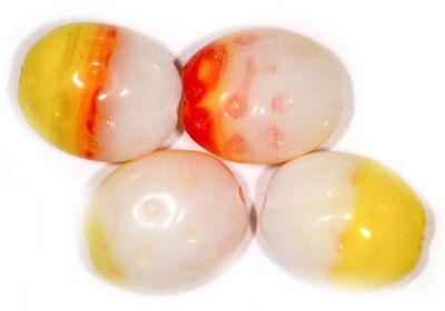 GL3391 10x8mm Yellow Mottle Oval