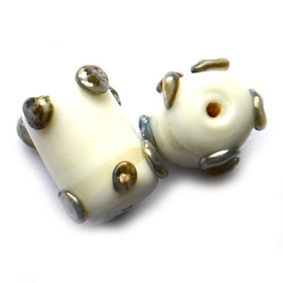 GL3925 15x10mm White Dot on Tube