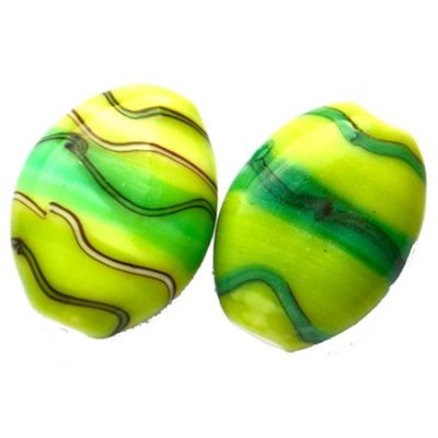 GL3951 25x18mm Green Waverley Oval