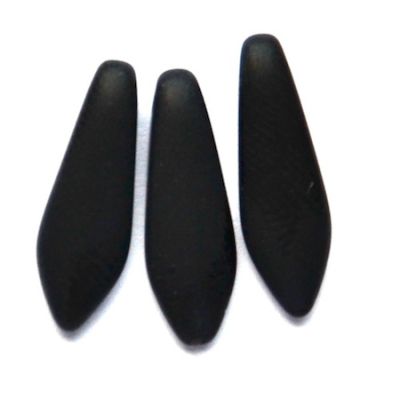 GL0848 15x5mm Frost Black Dagger