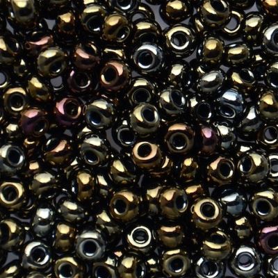 RC294 Op Bronze Scarab Size 6 Seed Beads