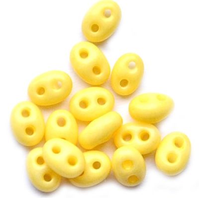 TW054 Opaque Lemon Twin Beads