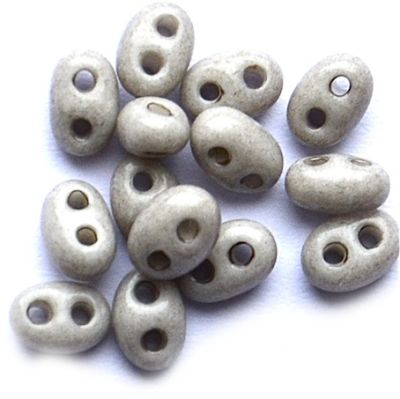 TW068 Opaque Beige Twin Beads