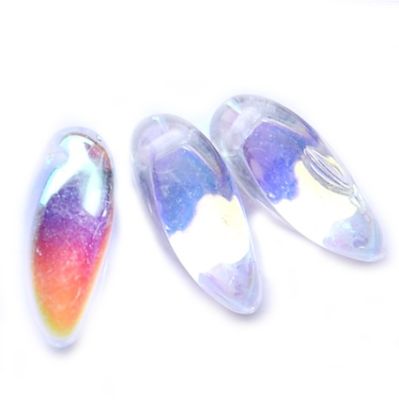 GL4048 12x6mm Crystal AB Twisted Drop