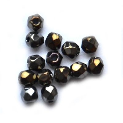 FG359 3mm Gunmetal Bronze Facets
