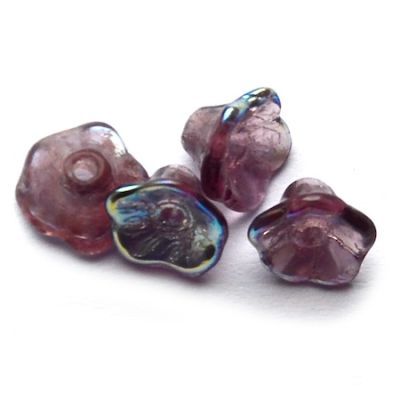 GL4067 7x5mm Purple AB Lily Flower