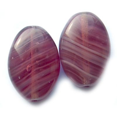 GL4098 12x16mm Purple Marl Cushioned Oval