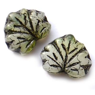 GL4109 10x12mm Sage Grey Maple Leaf