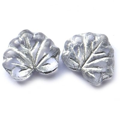 GL4110 10x12mm Silver Smoke Maple Leaf