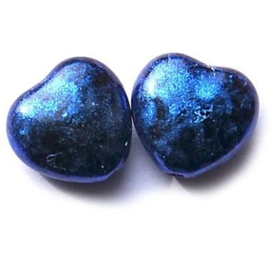 GL4130 8mm Navy Metallic Heart