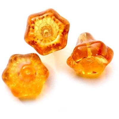 GL4138 10mm Topaz Chunky Trumpet Flower