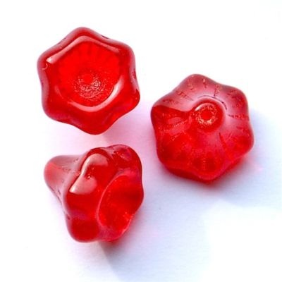 GL4142 10mm Cherry Chunky Trumpet Flower