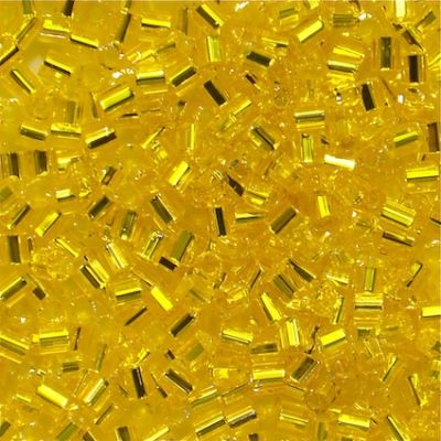 HEX102 Acid Yellow AB Size 11 Hex Beads