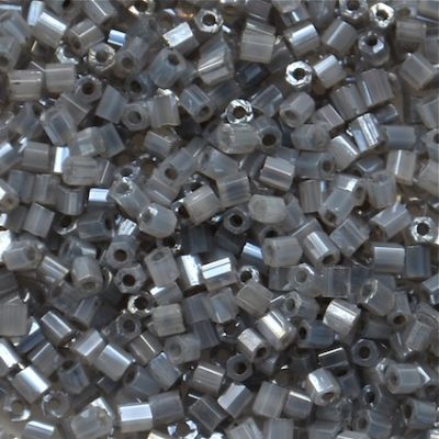 HEX755 Ceylon Grey Size 11 Hex Beads